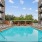 a swimming pool in a courtyard